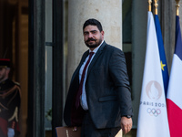 Guillaume Kasbarian, Minister for the Civil Service, Simplification and Transformation of Public Action, is at the Elysee Palace for the Cou...