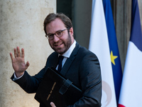 Antoine Armand, Minister for the Economy, Finance and Industry, is at the Elysee Palace for the Council of Ministers in Paris, France, on Oc...