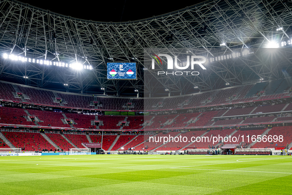 The stadium overview during the match between Hungary and the Netherlands at the Puskas Arena for the UEFA Nations League season 2024-2025 i...