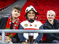 Supporters of Hungary attend the match between Hungary and the Netherlands at the Puskas Arena for the UEFA Nations League season 2024-2025...