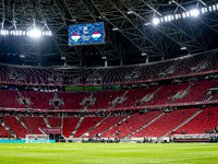 The stadium overview during the match between Hungary and the Netherlands at the Puskas Arena for the UEFA Nations League season 2024-2025 i...