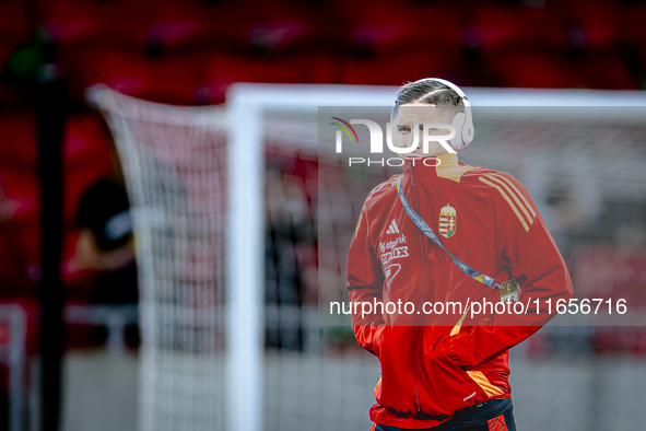 Players of Hungary arrive at the pitch before the match between Hungary and the Netherlands at the Puskas Arena for the UEFA Nations League...