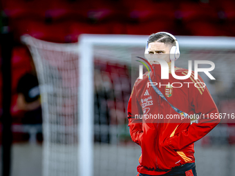 Players of Hungary arrive at the pitch before the match between Hungary and the Netherlands at the Puskas Arena for the UEFA Nations League...