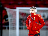 Players of Hungary arrive at the pitch before the match between Hungary and the Netherlands at the Puskas Arena for the UEFA Nations League...