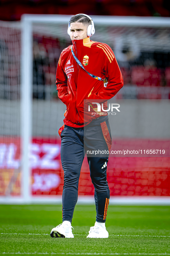 Players of Hungary arrive at the pitch before the match between Hungary and the Netherlands at the Puskas Arena for the UEFA Nations League...