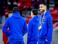 Netherlands forward Cody Gakpo plays during the match between Hungary and the Netherlands at the Puskas Arena for the UEFA Nations League se...