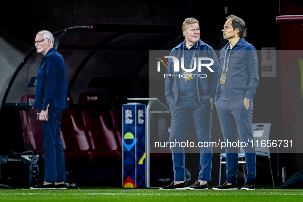 Netherlands trainer Ronald Koeman is present during the match between Hungary and the Netherlands at the Puskas Arena for the UEFA Nations L...