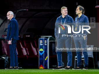 Netherlands trainer Ronald Koeman is present during the match between Hungary and the Netherlands at the Puskas Arena for the UEFA Nations L...