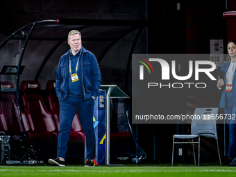 Netherlands trainer Ronald Koeman is present during the match between Hungary and the Netherlands at the Puskas Arena for the UEFA Nations L...