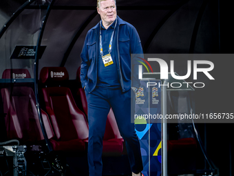 Netherlands trainer Ronald Koeman is present during the match between Hungary and the Netherlands at the Puskas Arena for the UEFA Nations L...