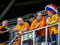 Supporters of the Netherlands attend the match between Hungary and the Netherlands at the Puskas Arena for the UEFA Nations League season 20...