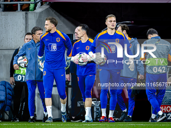 During the match between Hungary and the Netherlands at the Puskas Arena for the UEFA Nations League season 2024-2025 in Budapest, Hungary,...