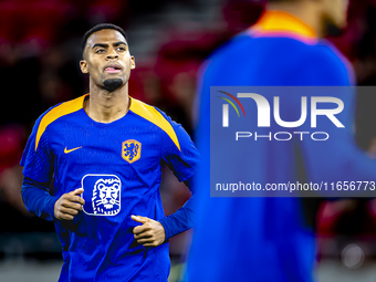 Netherlands midfielder Ryan Gravenberch plays during the match between Hungary and the Netherlands at the Puskas Arena for the UEFA Nations...