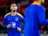 Netherlands midfielder Ryan Gravenberch plays during the match between Hungary and the Netherlands at the Puskas Arena for the UEFA Nations...