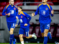 Netherlands defender Virgil van Dijk plays during the match between Hungary and the Netherlands at the Puskas Arena for the UEFA Nations Lea...