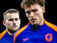 Netherlands defender Matthijs de Ligt plays during the match between Hungary and the Netherlands at the Puskas Arena for the UEFA Nations Le...