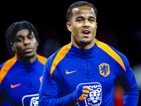 Netherlands forward Justin Kluivert plays during the match between Hungary and the Netherlands at the Puskas Arena for the UEFA Nations Leag...