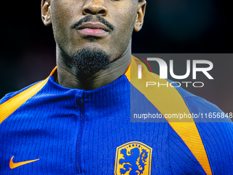 Netherlands defender Jorrel Hato plays during the match between Hungary and the Netherlands at the Puskas Arena for the UEFA Nations League...