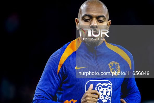 Netherlands forward Donyell Malen plays during the match between Hungary and the Netherlands at the Puskas Arena for the UEFA Nations League...