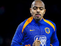 Netherlands forward Donyell Malen plays during the match between Hungary and the Netherlands at the Puskas Arena for the UEFA Nations League...