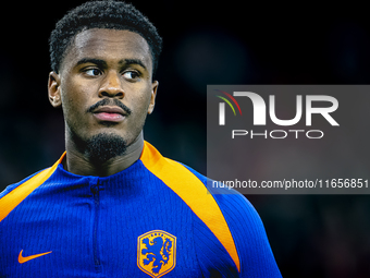 Netherlands defender Jorrel Hato plays during the match between Hungary and the Netherlands at the Puskas Arena for the UEFA Nations League...