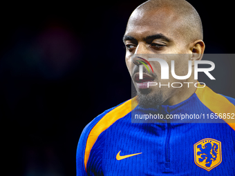 Netherlands forward Donyell Malen plays during the match between Hungary and the Netherlands at the Puskas Arena for the UEFA Nations League...