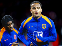 Netherlands forward Justin Kluivert plays during the match between Hungary and the Netherlands at the Puskas Arena for the UEFA Nations Leag...