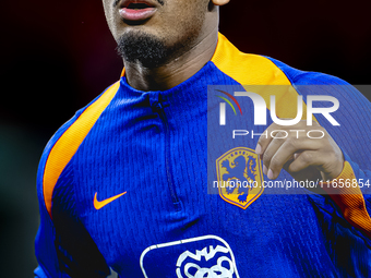 Netherlands defender Jorrel Hato plays during the match between Hungary and the Netherlands at the Puskas Arena for the UEFA Nations League...