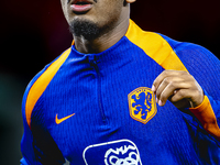 Netherlands defender Jorrel Hato plays during the match between Hungary and the Netherlands at the Puskas Arena for the UEFA Nations League...