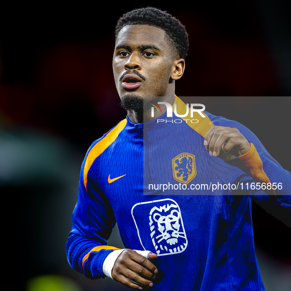 Netherlands defender Jorrel Hato plays during the match between Hungary and the Netherlands at the Puskas Arena for the UEFA Nations League...