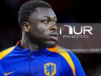 Netherlands forward Brian Brobbey plays during the match between Hungary and the Netherlands at the Puskas Arena for the UEFA Nations League...