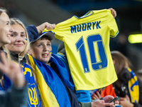 Ukraine  fans  during the  UEFA Nations League 2024 League B Group B1 match between Ukraine and Georgia , at the Poznan Arena in Poznan, Pol...