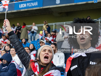 Georgia fans  during the  UEFA Nations League 2024 League B Group B1 match between Ukraine and Georgia , at the Poznan Arena in Poznan, Pola...