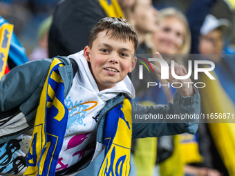 Ukraine  fans  during the  UEFA Nations League 2024 League B Group B1 match between Ukraine and Georgia , at the Poznan Arena in Poznan, Pol...