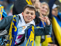 Ukraine  fans  during the  UEFA Nations League 2024 League B Group B1 match between Ukraine and Georgia , at the Poznan Arena in Poznan, Pol...