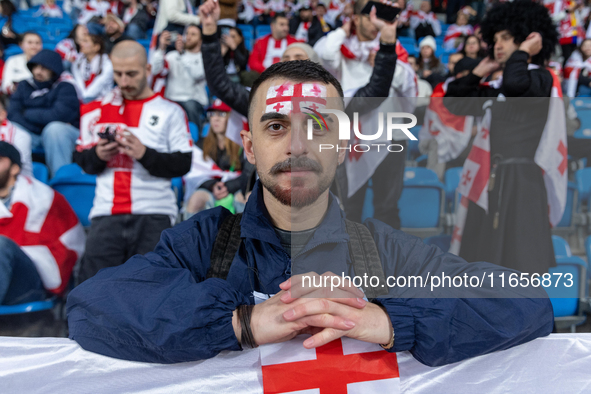 Georgia fans  during the  UEFA Nations League 2024 League B Group B1 match between Ukraine and Georgia , at the Poznan Arena in Poznan, Pola...