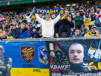 Ukraine fans  during the  UEFA Nations League 2024 League B Group B1 match between Ukraine and Georgia , at the Poznan Arena in Poznan, Pola...