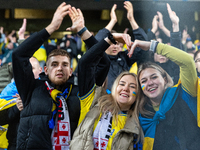 Ukraine fans  during the  UEFA Nations League 2024 League B Group B1 match between Ukraine and Georgia , at the Poznan Arena in Poznan, Pola...