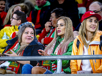 Supporters of Hungary attend the match between Hungary and the Netherlands at the Puskas Arena for the UEFA Nations League season 2024-2025...