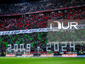 The atmosphere in the stadium during the match between Hungary and the Netherlands at the Puskas Arena for the UEFA Nations League season 20...