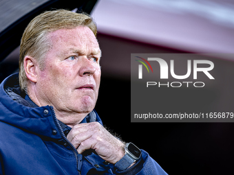 Netherlands trainer Ronald Koeman is present during the match between Hungary and the Netherlands at the Puskas Arena for the UEFA Nations L...