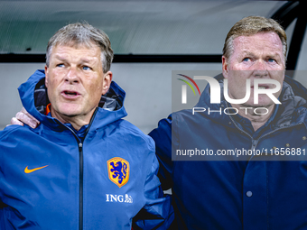 Netherlands trainer Ronald Koeman is present during the match between Hungary and the Netherlands at the Puskas Arena for the UEFA Nations L...