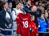 Supporters of Hungary attend the match between Hungary and the Netherlands at the Puskas Arena for the UEFA Nations League season 2024-2025...