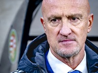 Hungary trainer Marco Rossi is present during the match between Hungary and the Netherlands at the Puskas Arena for the UEFA Nations League...