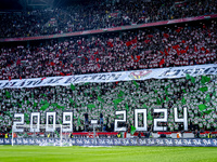 The atmosphere in the stadium during the match between Hungary and the Netherlands at the Puskas Arena for the UEFA Nations League season 20...