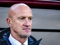 Hungary trainer Marco Rossi is present during the match between Hungary and the Netherlands at the Puskas Arena for the UEFA Nations League...