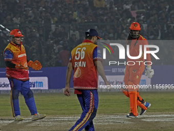 Chris Gayle of Gujarat Greats is pictured during the Legends League Cricket T20 match between Gujarat Greats and Konark Suryas Odisha at the...