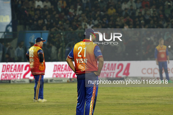 Yusuf Pathan of Konark Suryas Odisha is pictured during the Legends League Cricket T20 match between Gujarat Greats and Konark Suryas Odisha...