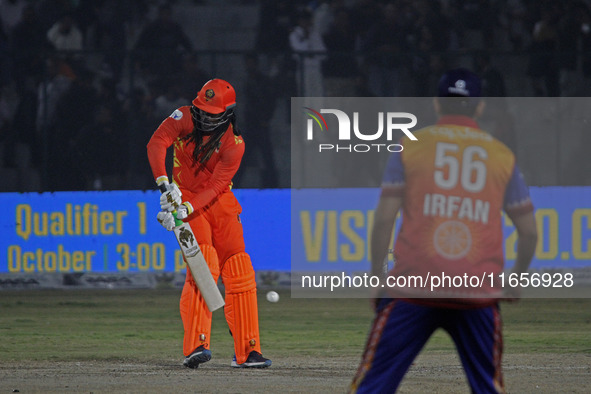 Chris Gayle of Gujarat Greats bats during the Legends League Cricket T20 match between Gujarat Greats and Konark Suryas Odisha at the Bakshi...