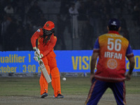 Chris Gayle of Gujarat Greats bats during the Legends League Cricket T20 match between Gujarat Greats and Konark Suryas Odisha at the Bakshi...